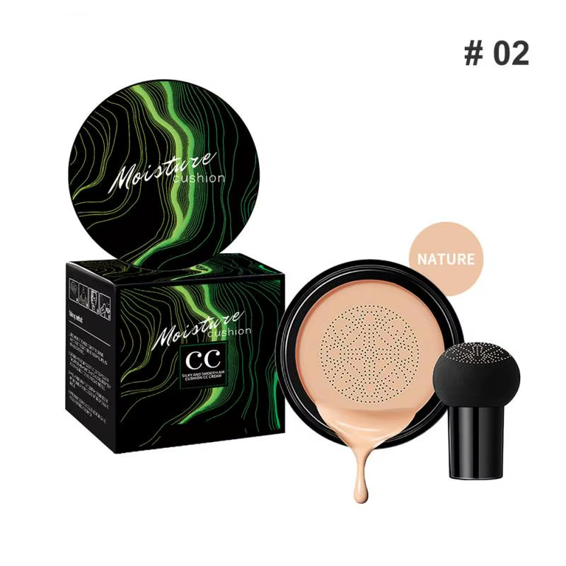 Mushroom Head Air Cushion CC Cream Natural Moisturizing Foundation Concealer Whitening Oil-Control Makeup Cosmetics BB Cream